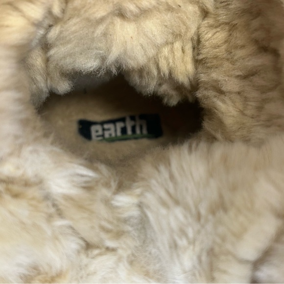 Earth Spirit Size 5 Tan Fur-Lined Winter Boots Leather Faux Fur Winter Fall Boho - Picture 4 of 10